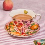 Tea Cup + Saucer | Bountiful Harvest Tea Cup + Saucer | Bountiful Harvest